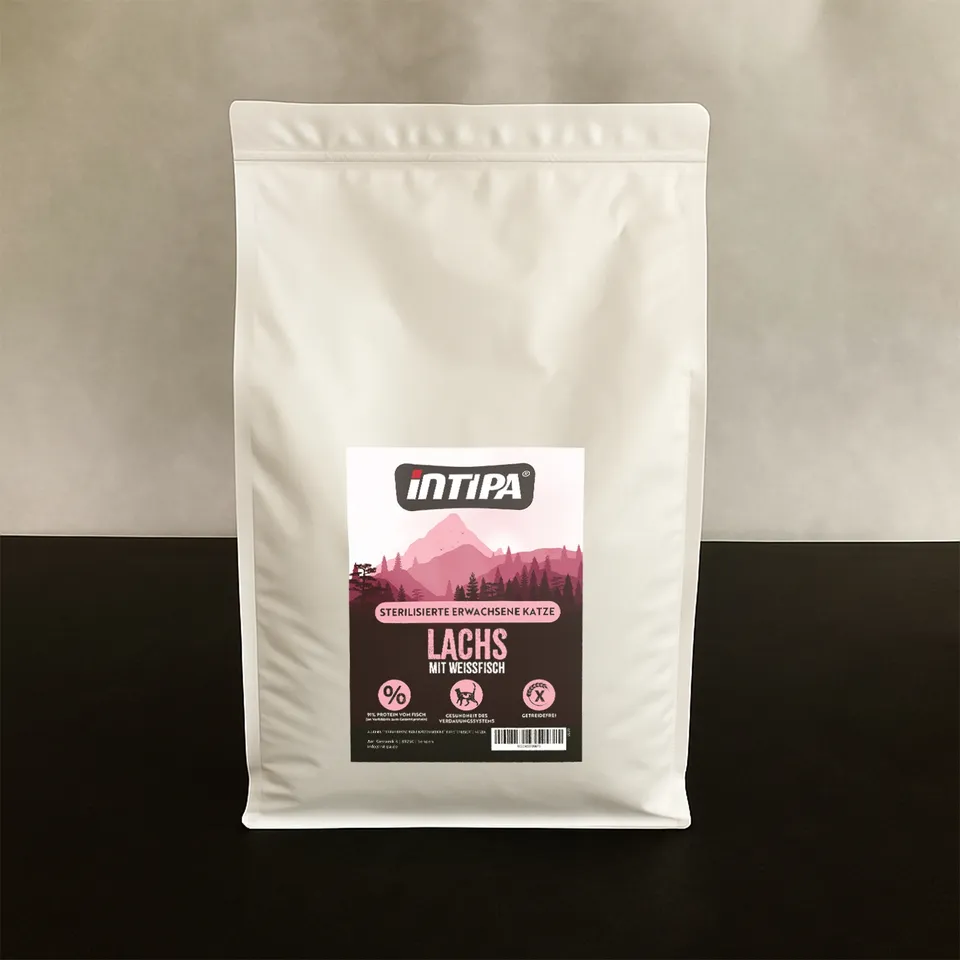 intipa CAT Lachs mit Weißfisch Katzenfutter trocken 5 kg