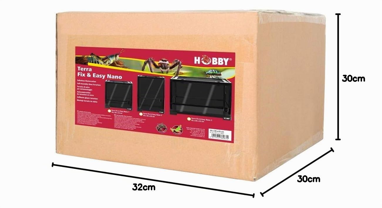 Hobby Fix und Easy Nano 1 Terrarium Schwarz wasserdicht
