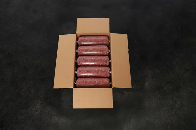 Rinderherz gewolft Frostfleisch Hund 10 x 1 kg BARF
