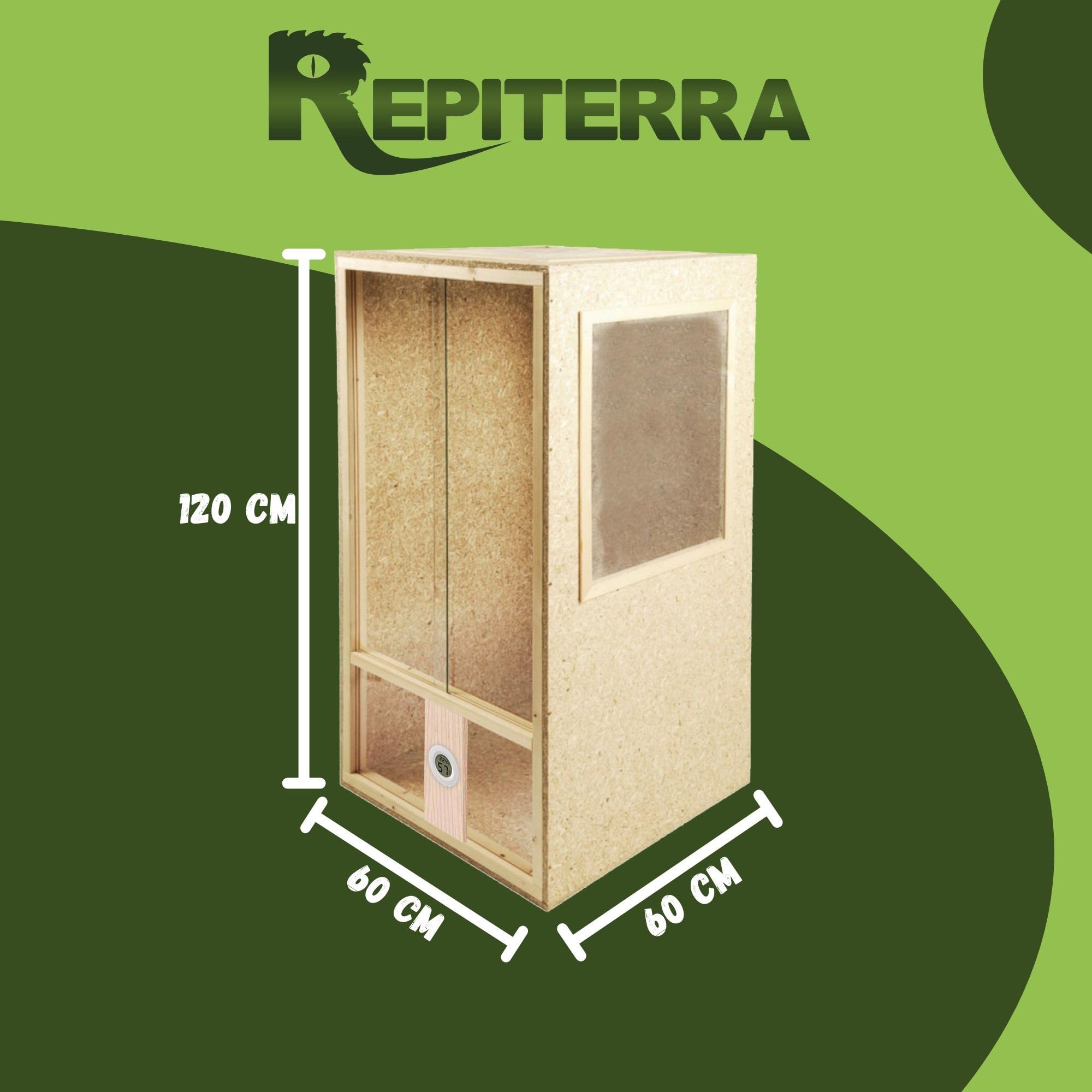 Repiterra Terrarium hoch 60x120x60 cm für Chamäleon