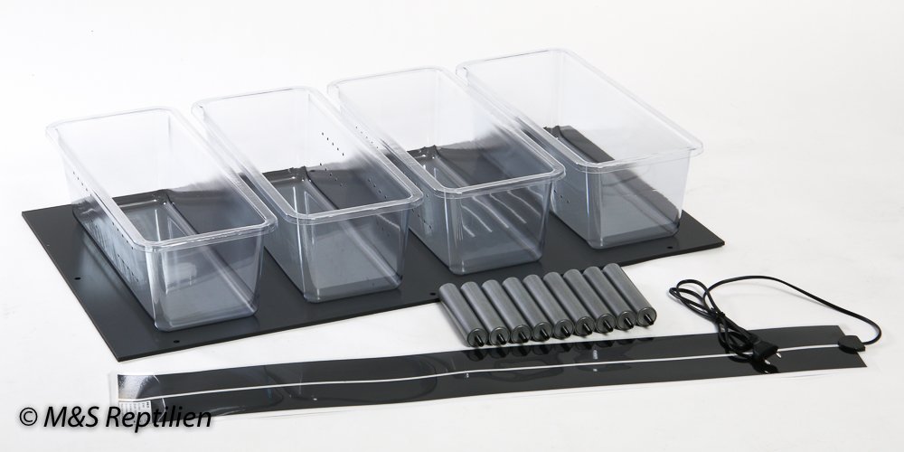 M&S Reptilien Rack System Junior Extra Lage mit Heizmatte