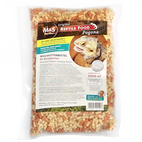 M&S Reptilien Reptile Food Pogona Futter 2000 ml Pellets
