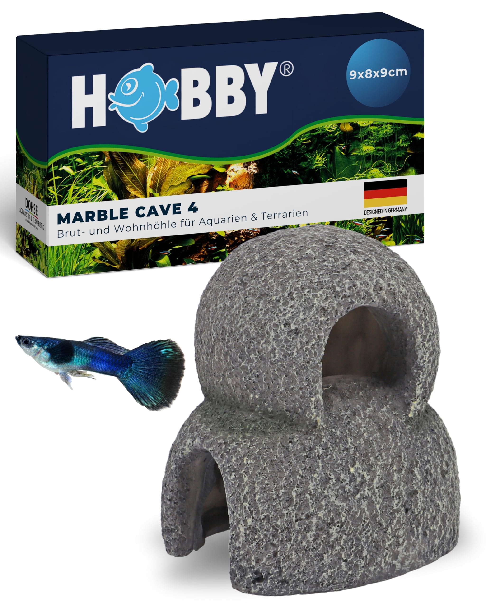 Hobby Marble Cave 2 Aquariumhöhle 8,5x9,5x8,5 cm Kunstharz
