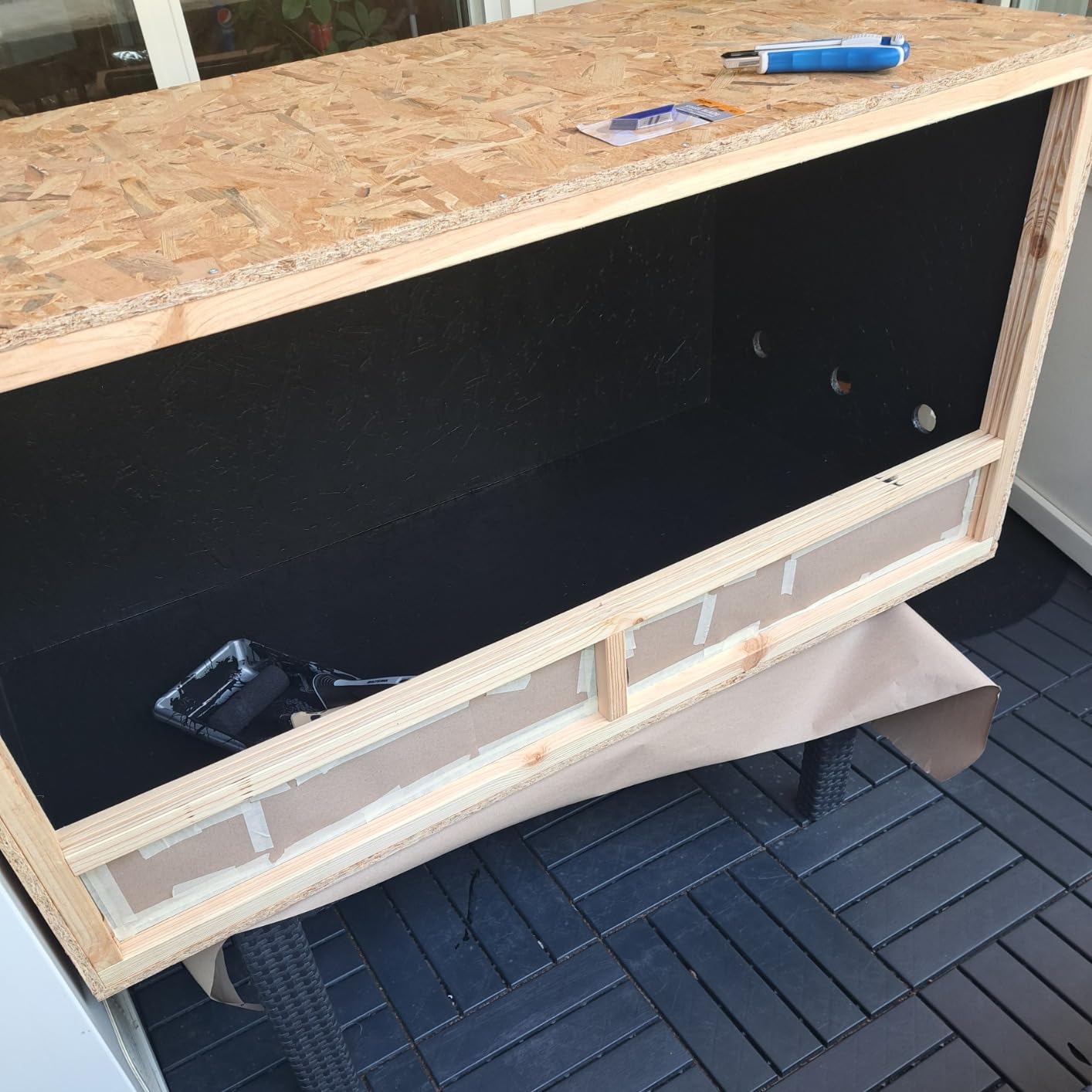 Repiterra Holzterrarium 120x60x60 cm OSB belüftet