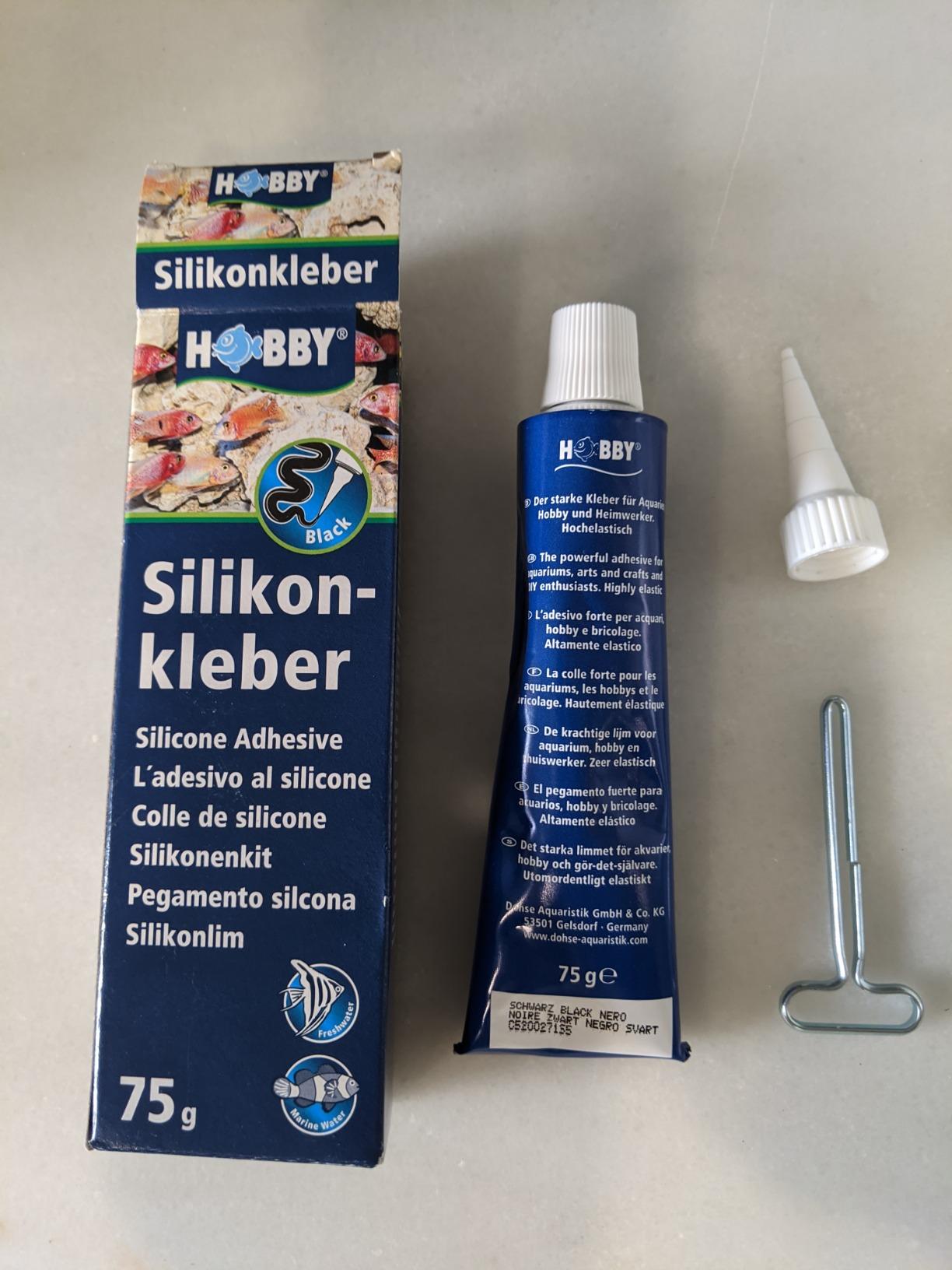Hobby Aquaristik Silikonkleber Aquarium-Silikon 310 ml schwarz