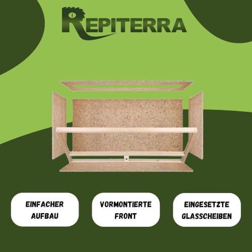 Repiterra Holzterrarium Deckenbelüftung 100x50x50 cm Schildkröte