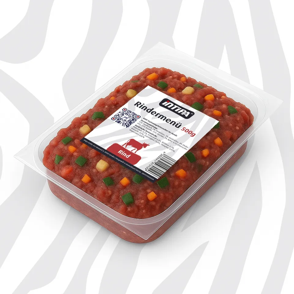 intipa BARF Rindermenü Frostfleisch 500 g Rind