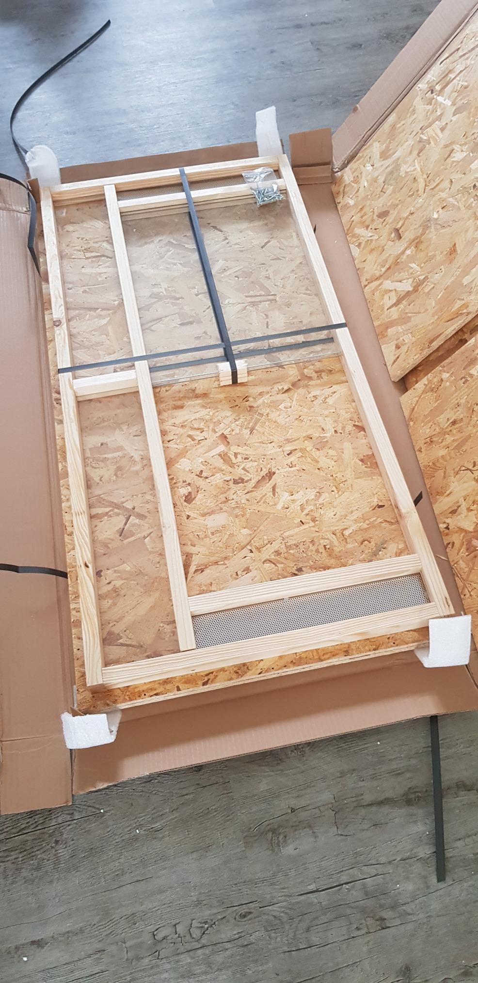 Repiterra Terrarium Frontbelüftung Holzterrarium 120x60x60 natürlich