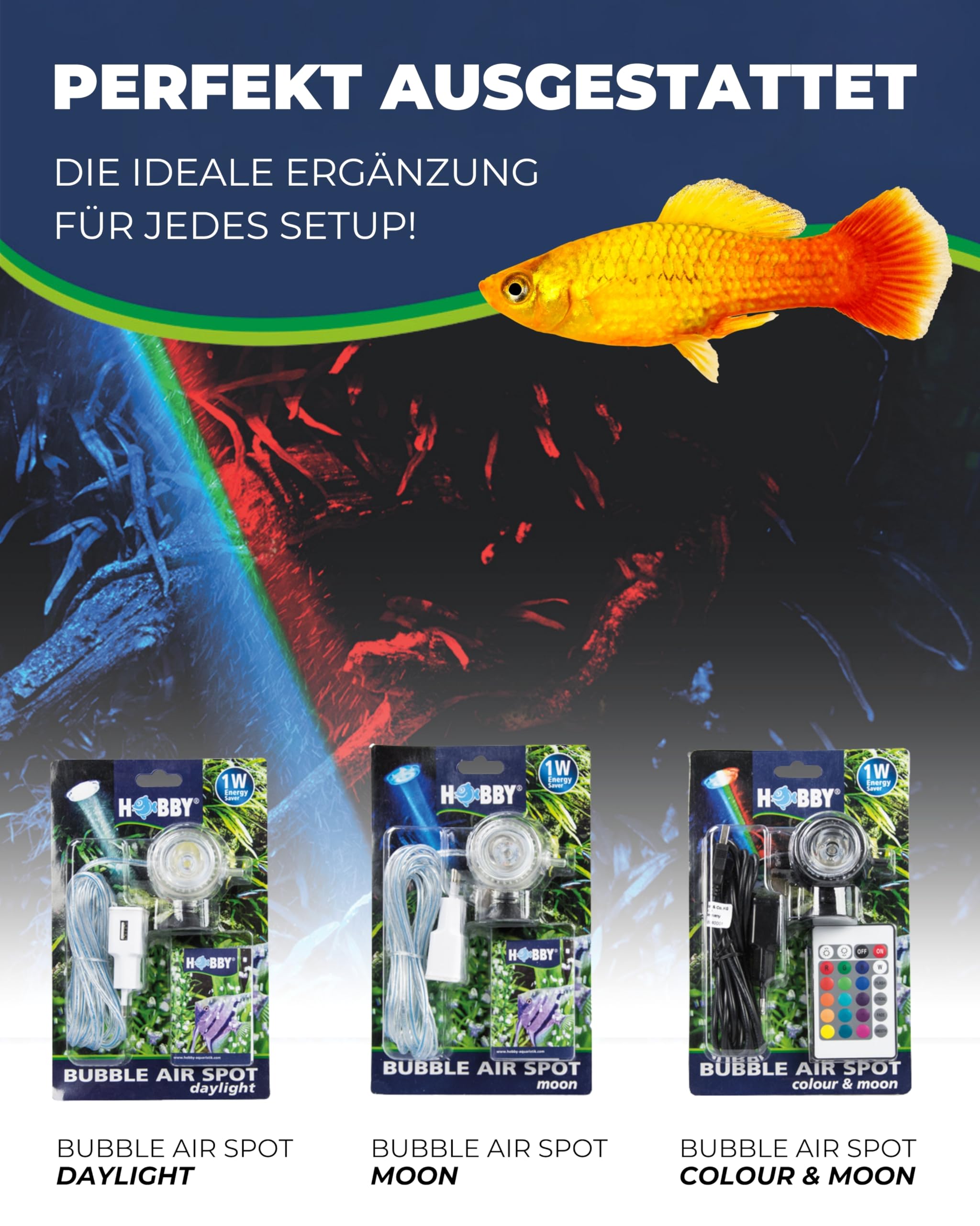 Hobby Bubble Air Spot Colour Moon LED Ausströmer
