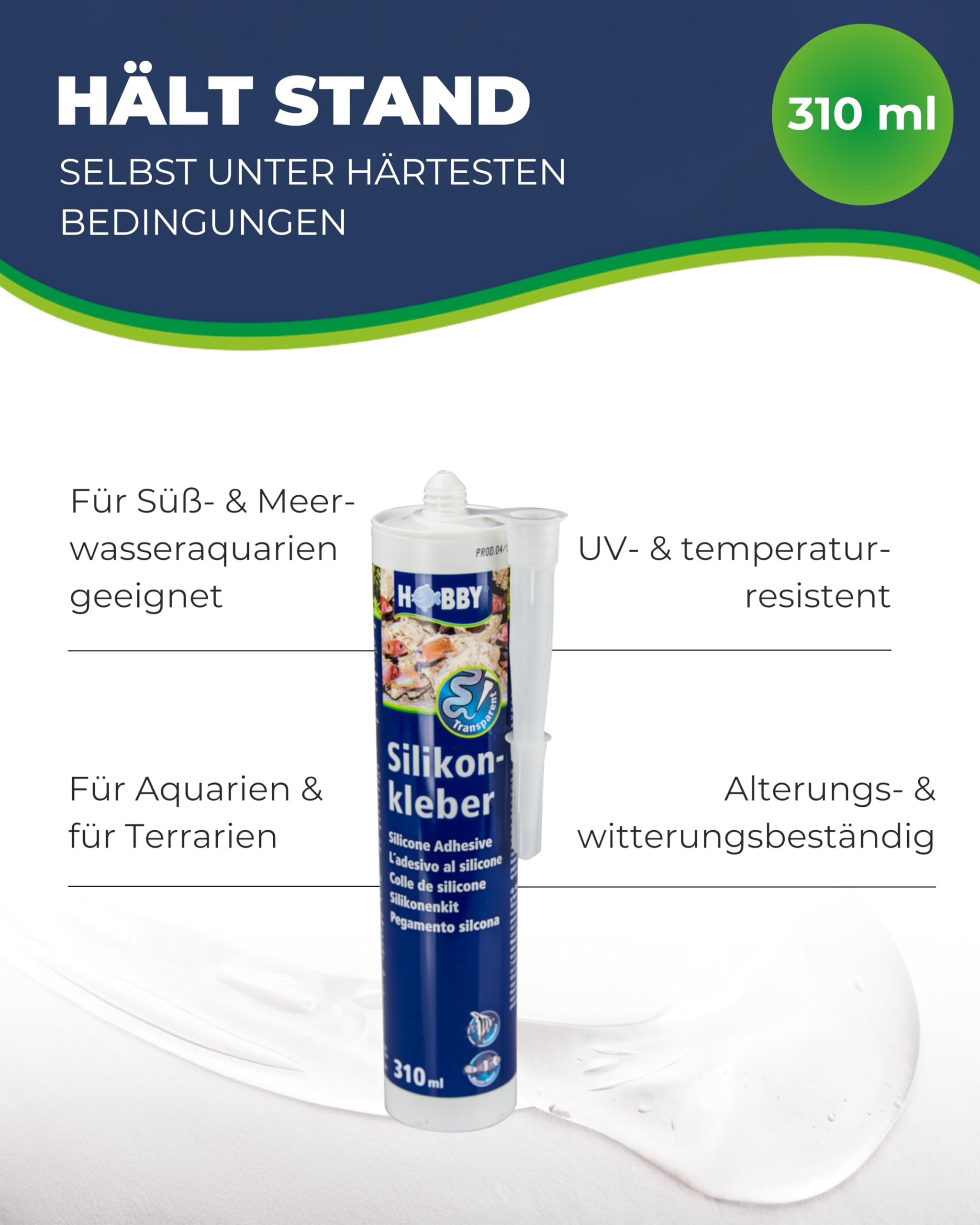 Hobby Silikonkleber 310 ml Aquariensilikon transparent