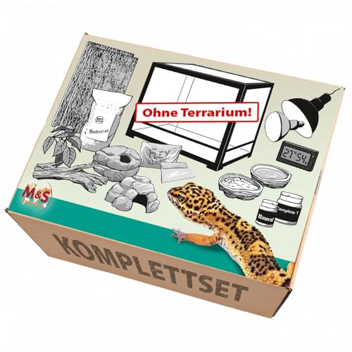 M&S Reptilien Komplettset Leopardgecko Zubehör ohne Terrarium