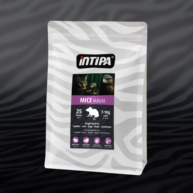 intipa Mäuse Frostfutter 7-10 g 25 Stück subadult
