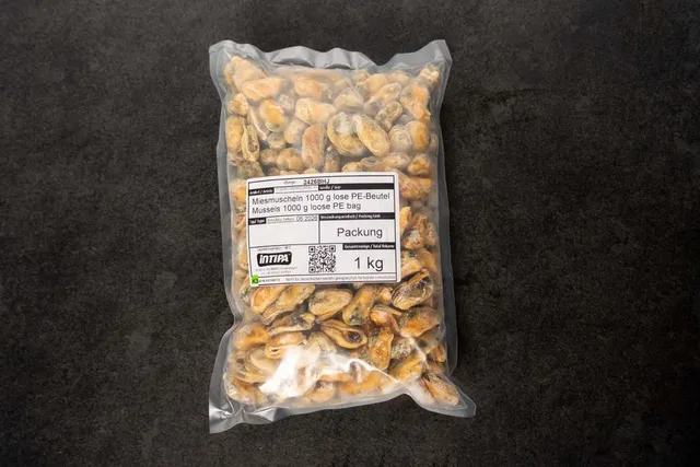 intipa Miesmuscheln Frostfutter 1000 g ganz lose