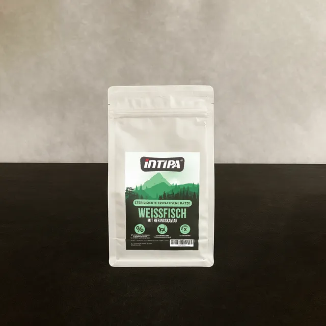 intipa CAT Weißfisch Heringskaviar Katzenfutter 300 g Fisch
