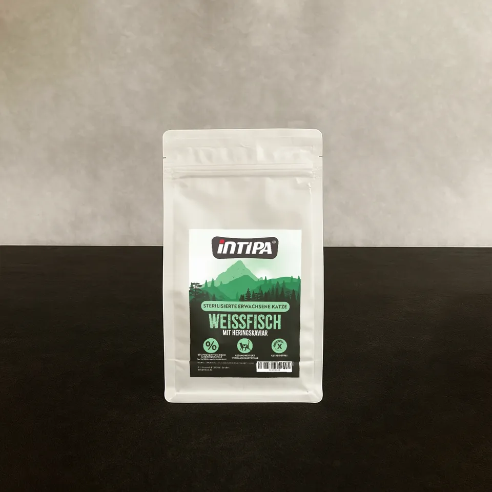 intipa CAT Weißfisch Heringskaviar Katzenfutter 300 g Fisch