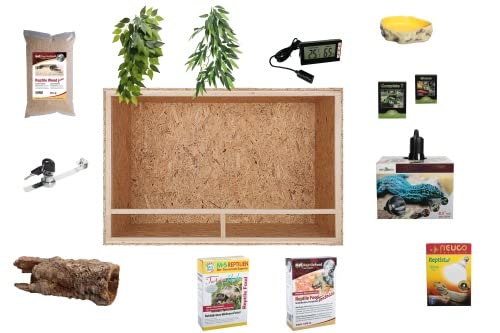 M&S Reptilien Komplettset Landschildkröte Terrarium Holz