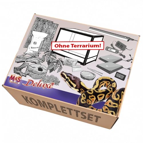 M&S Reptilien Komplettset Deluxe Königspython Zubehör-Set ohne Terrarium