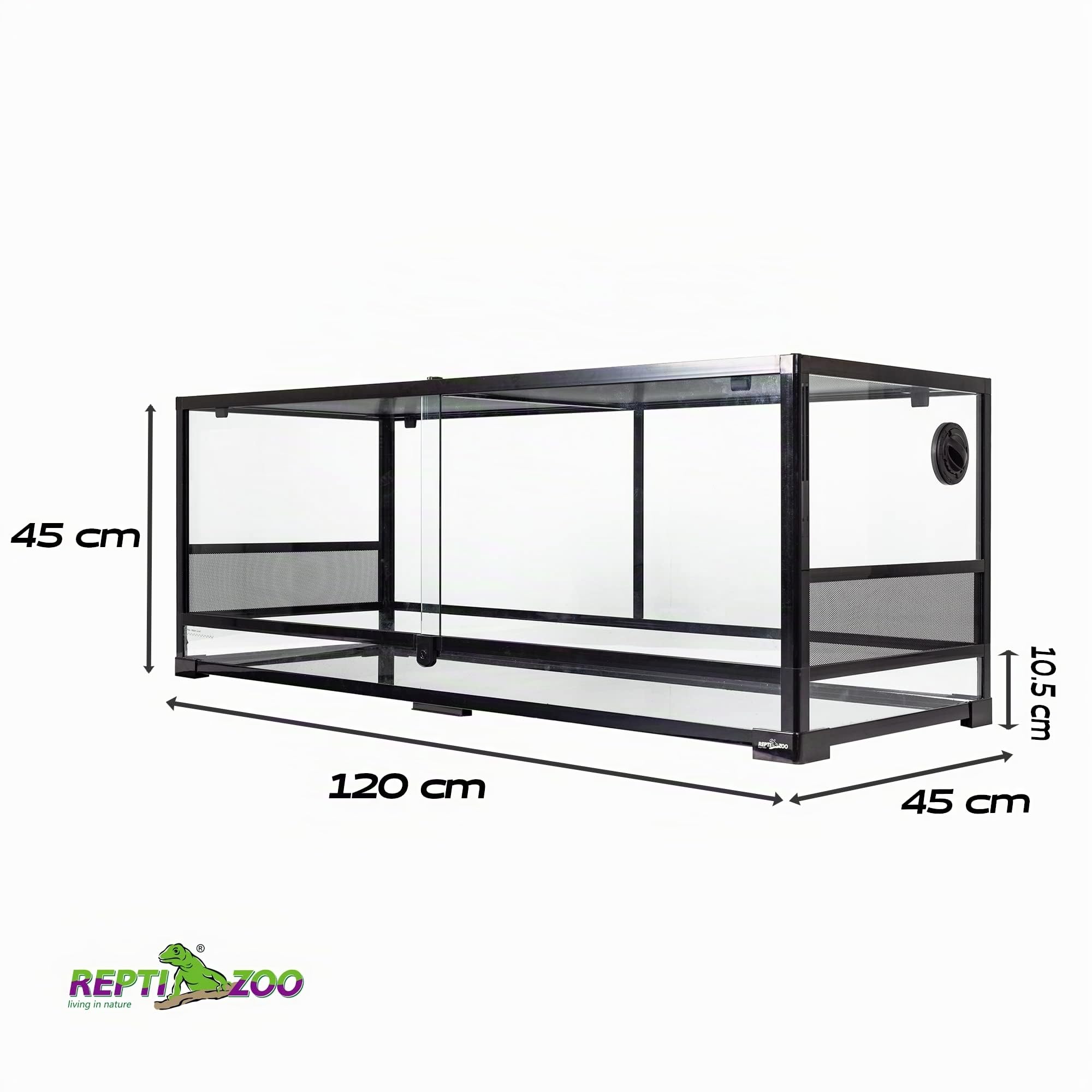 ReptiZoo RK0222 Glas-Terrarium 120x45x45 cm zerlegbar