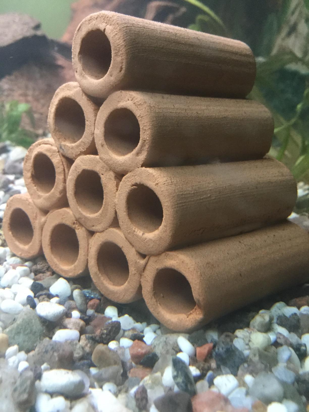 Hobby Prawn Pyramid 2-1 red Garnelenhöhle 3,5x3,5x5 cm Terrakotta