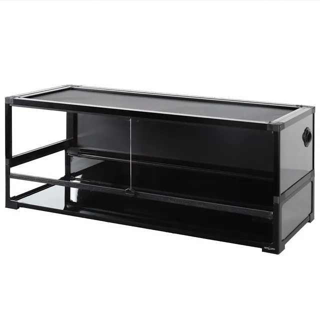 REPTI ZOO Easy-Build NRK0122 Glasterrarium 120x45x45 cm schwarz