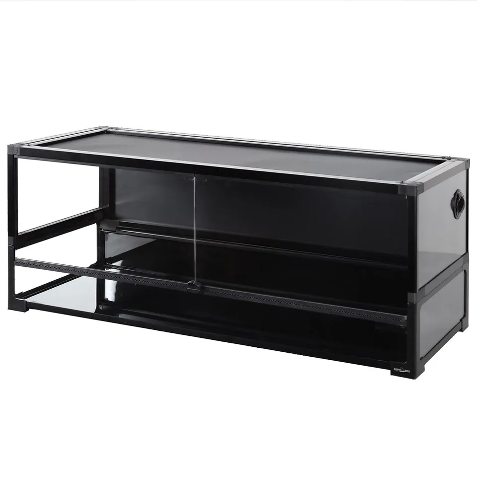 REPTI ZOO Easy-Build NRK0122 Glasterrarium 120x45x45 cm schwarz