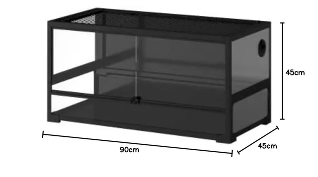 ReptiZoo NRK0114 Glasterrarium 90x45x45 cm Easy-Build