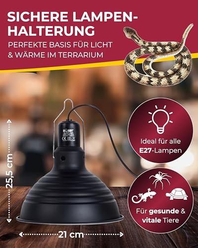 Hobby Clamp Lamp Leuchte 21 cm E27 Terrarium Klemme