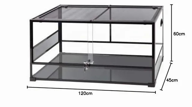 ReptiZoo RK0223 Glas-Terrarium 120x45x60 cm zerlegbar