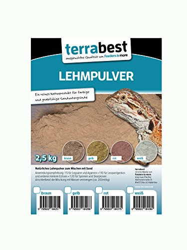 Terrabest Lehmpulver weiß Bodengrund 2,5 kg grabfähig