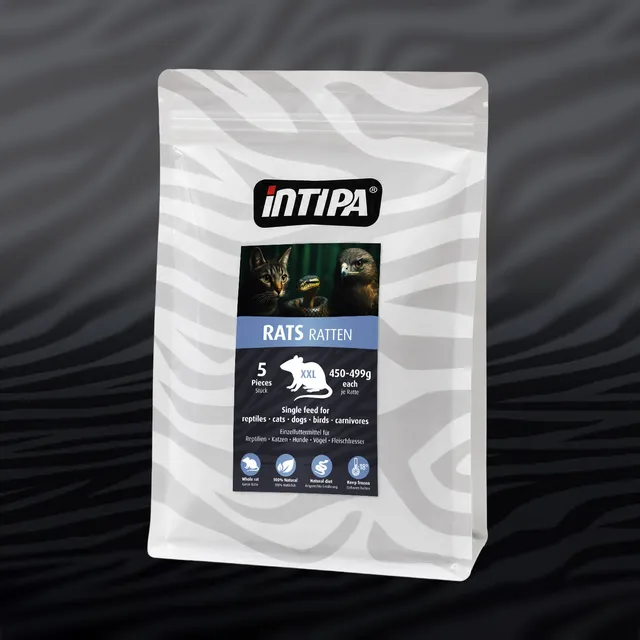 intipa Ratten XXL Frostfutter 5 Stück 450-499 g