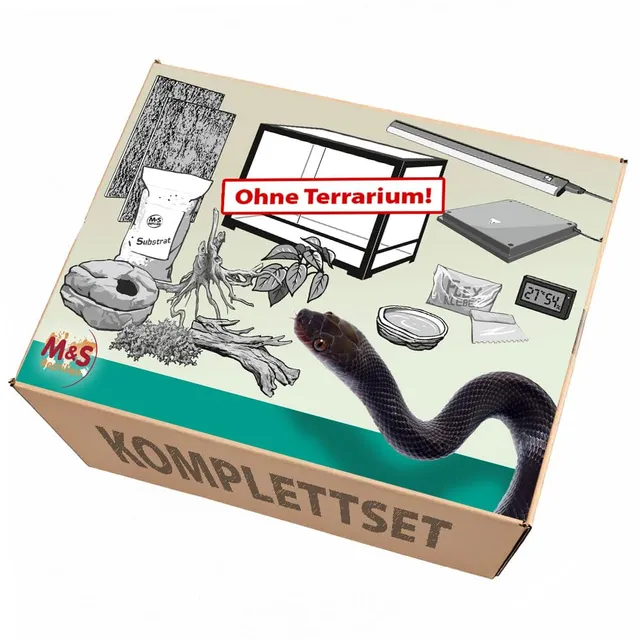 M&S Reptilien Komplettset kleine Nattern Zubehör ohne Terrarium