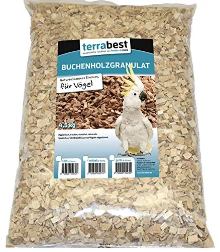 Terrabest Buchenholzgranulat Einstreu 4,5 kg mittel 3-5 mm