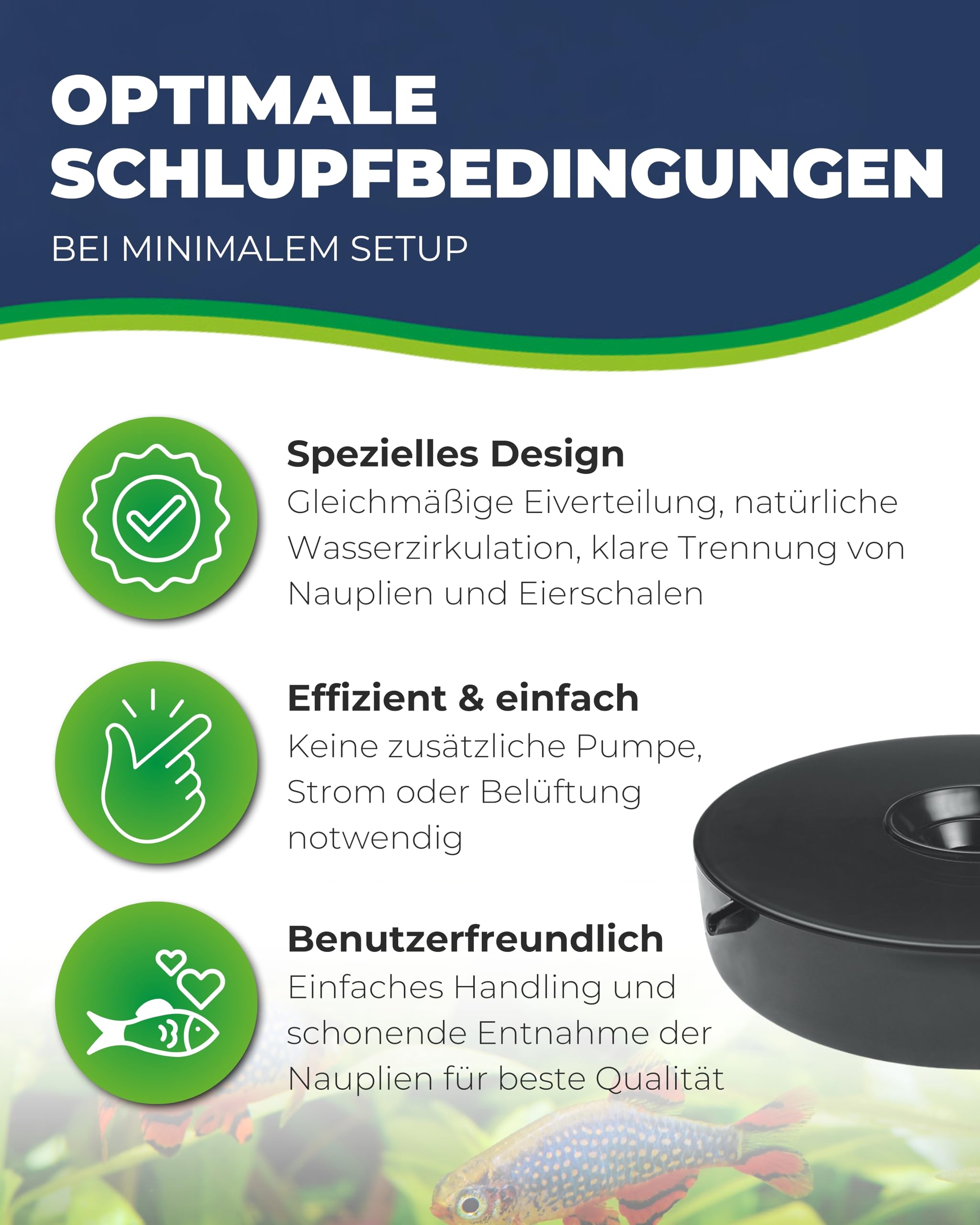 Hobby Artemia Aufzuchtschale mit Sieb und Löffel