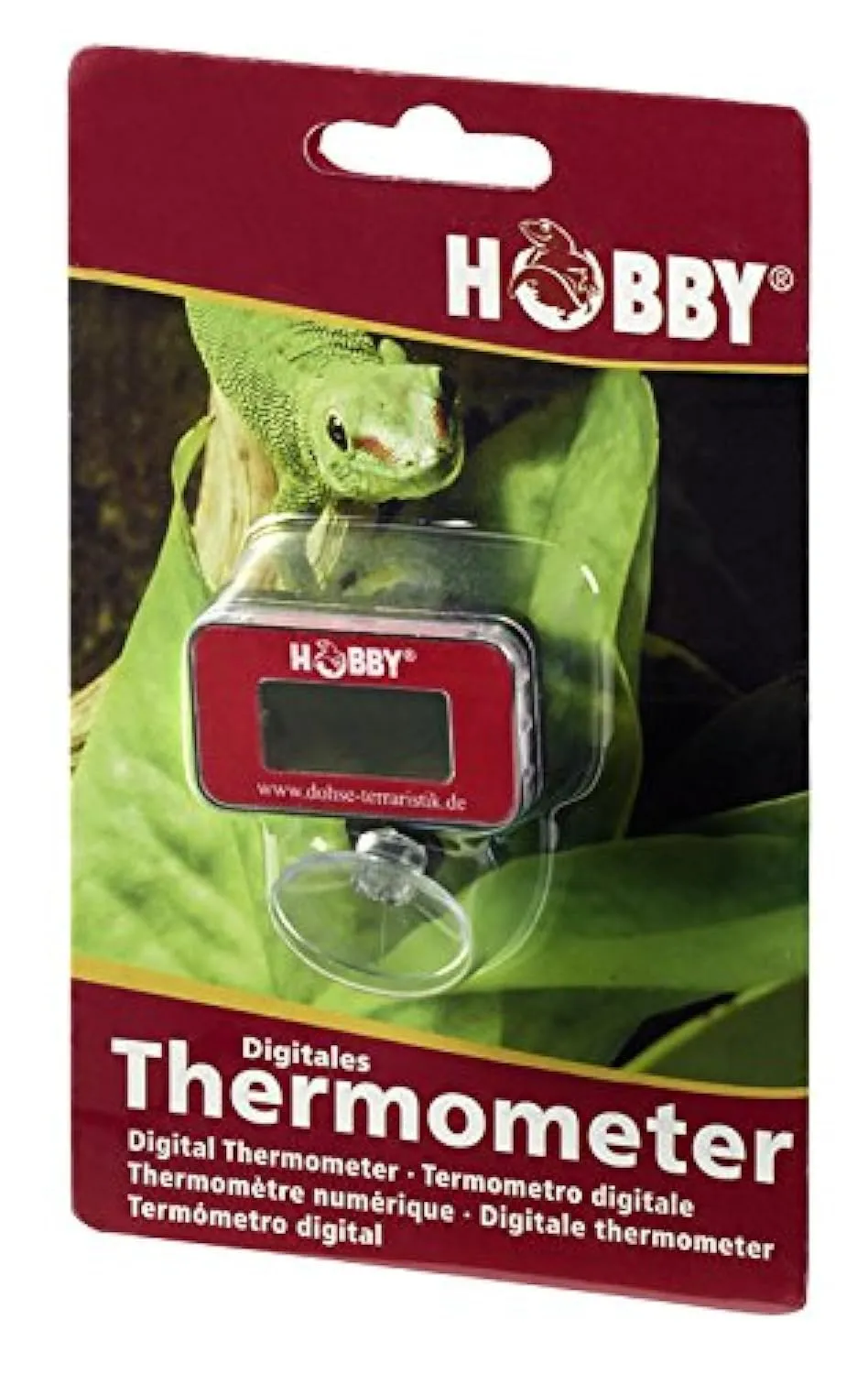 Hobby DT1 Digital-Thermometer dunkelrot Terrarium