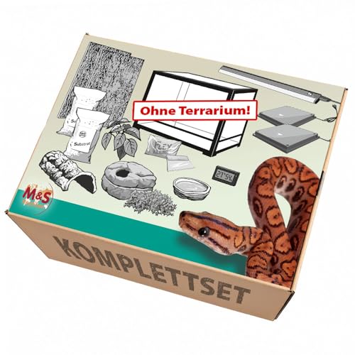 M&S Reptilien Python Komplettset Zubehörset 120 cm ohne Terrarium