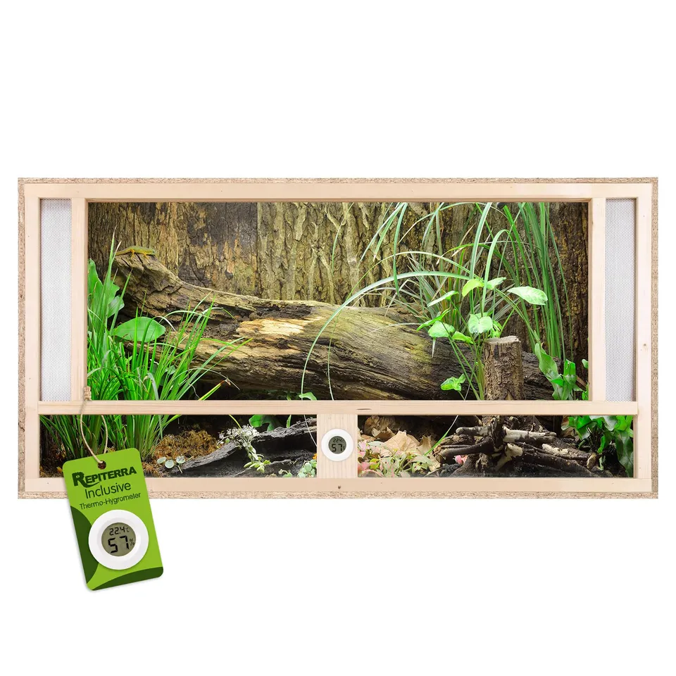 Repiterra Terrarium Frontbelüftung Holzterrarium 120x60x60 natürlich