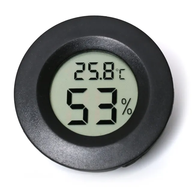 M&S Reptilien Thermo-Hygrometer rund small digital Einbau