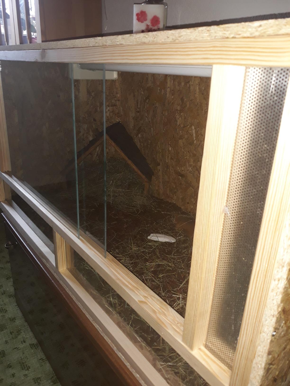 Repiterra Terrarium Frontbelüftung Holzterrarium 120x60x60 natürlich