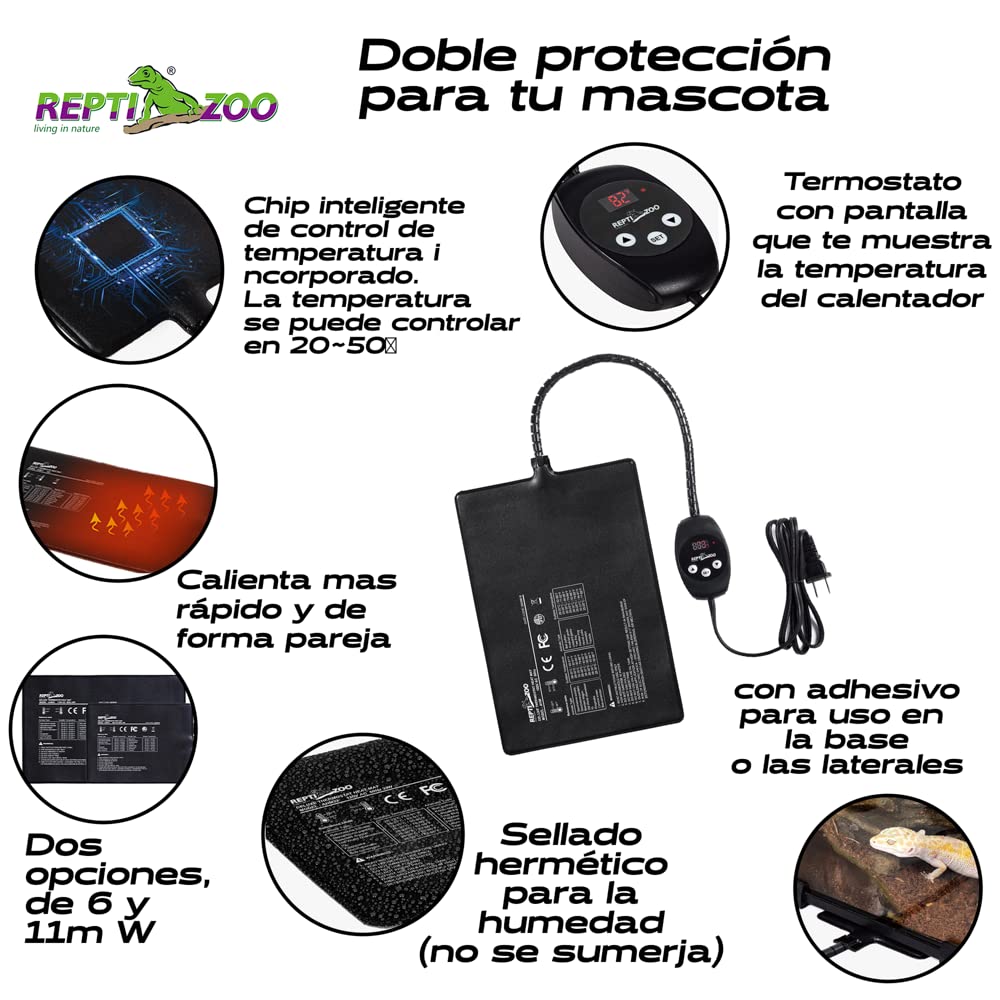 Repti Zoo Deluxe Heizmatte AHM11 11 Watt 15x20cm