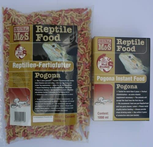 M&S Reptilien Reptile Food Pogona Futter 2000 ml Pellets