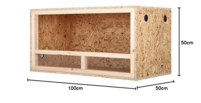 Repiterra Terrarium Holz 100x50x50 cm Seitenbelüftung OSB