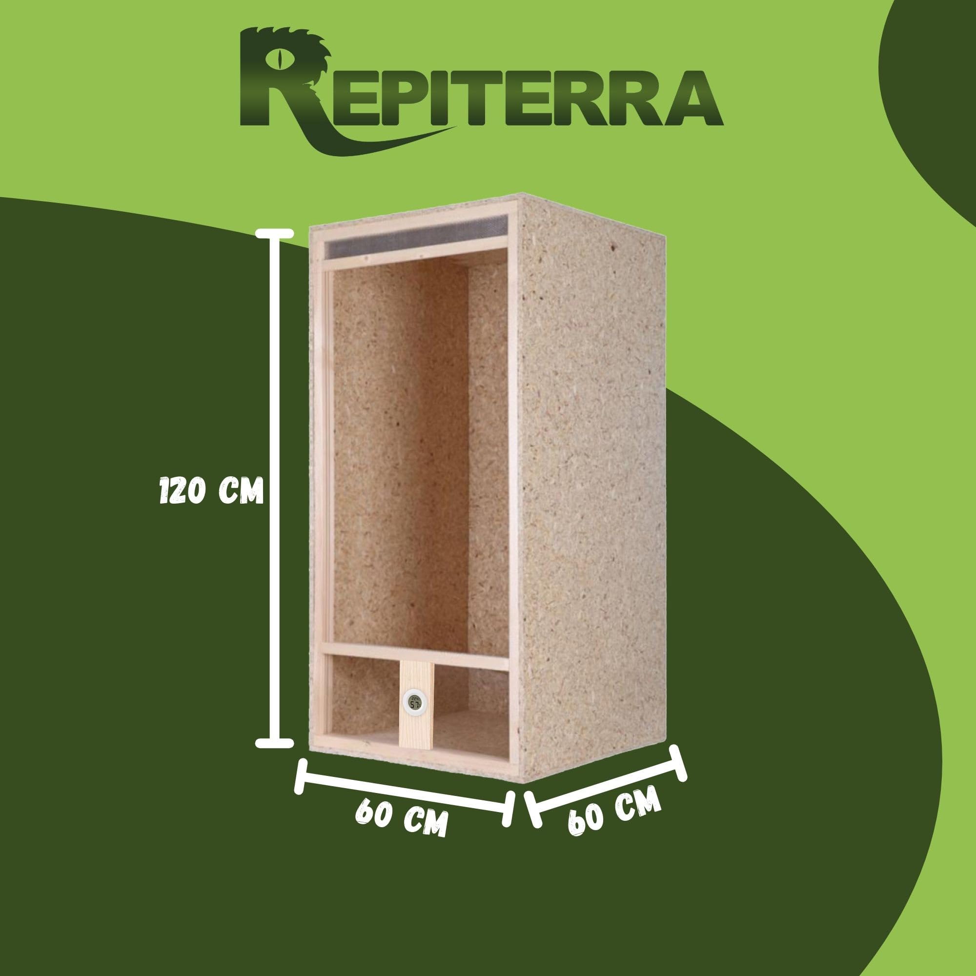 Repiterra Hoch-Terrarium 60x120x60 cm Frontbelüftung