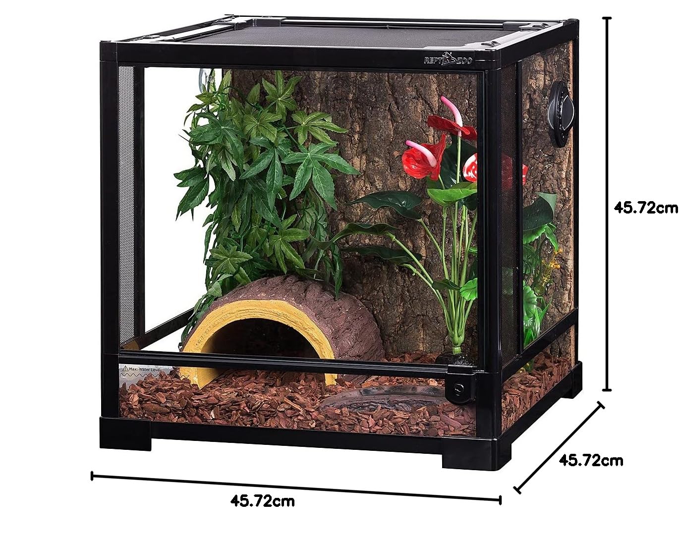 ReptiZoo RK Terrarium 45x45x45 cm Glasterrarium