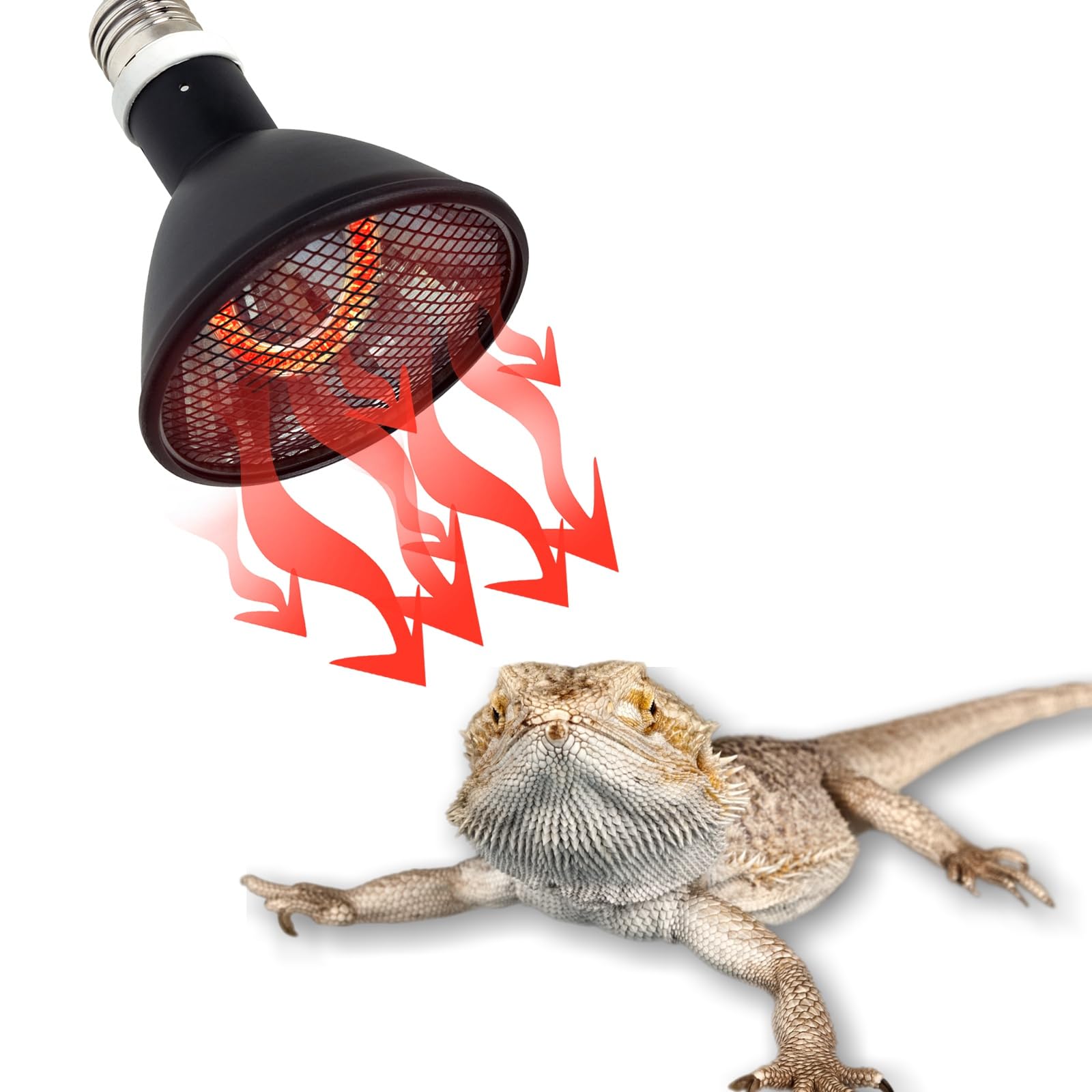 Repti Zoo Heizstrahler mit Gitter 50 Watt