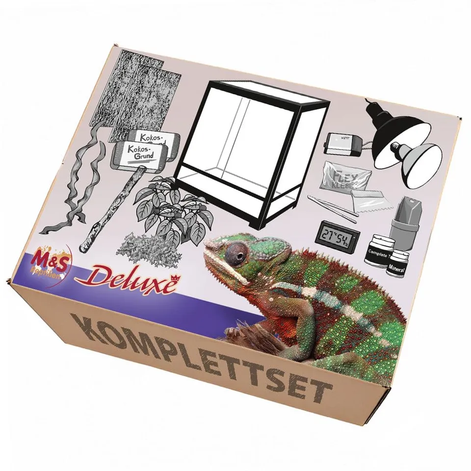 M&S Reptilien Komplettset Deluxe Chamäleons 61x61x122