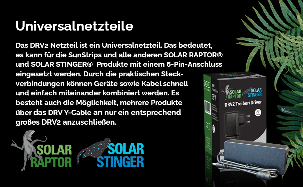 Econlux SolarStinger DRV2 Netzteil Universal 6-Pin