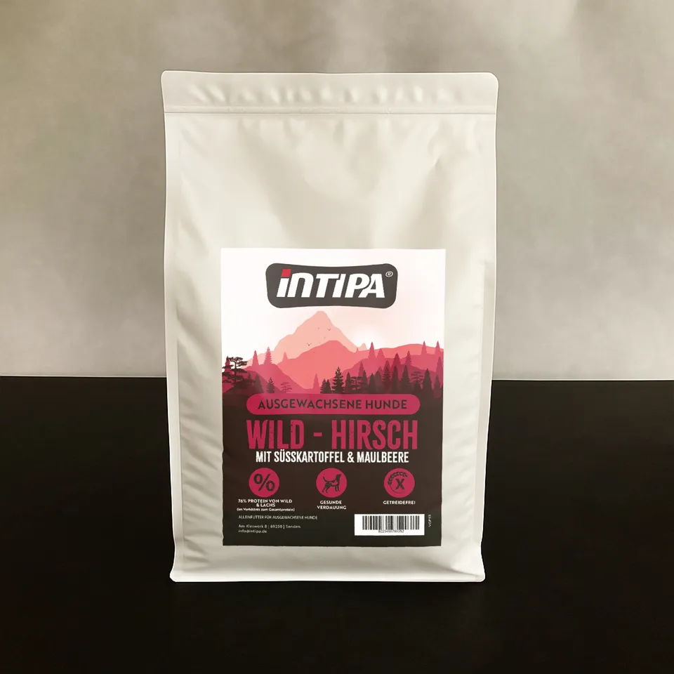 intipa DOG Wild Trockenfutter 6 kg mit Süßkartoffel