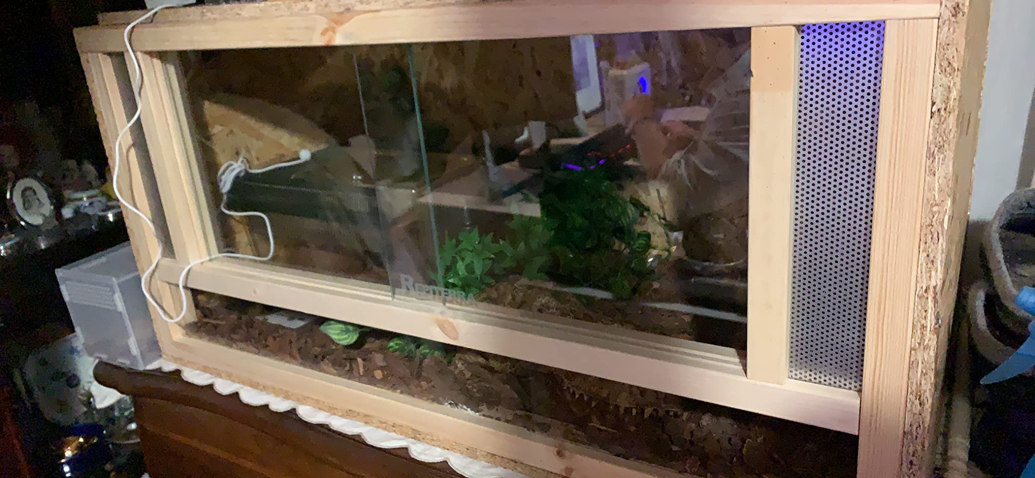 Repiterra Terrarium Frontbelüftung 80x40x40 cm Holzterrarium