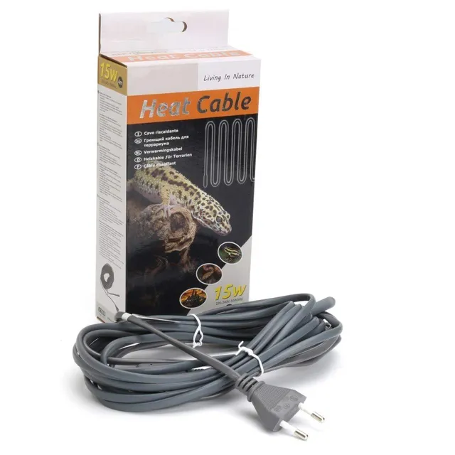 ReptiZoo RS4015 Heizkabel 15 Watt 4 m Terrarium Silikon