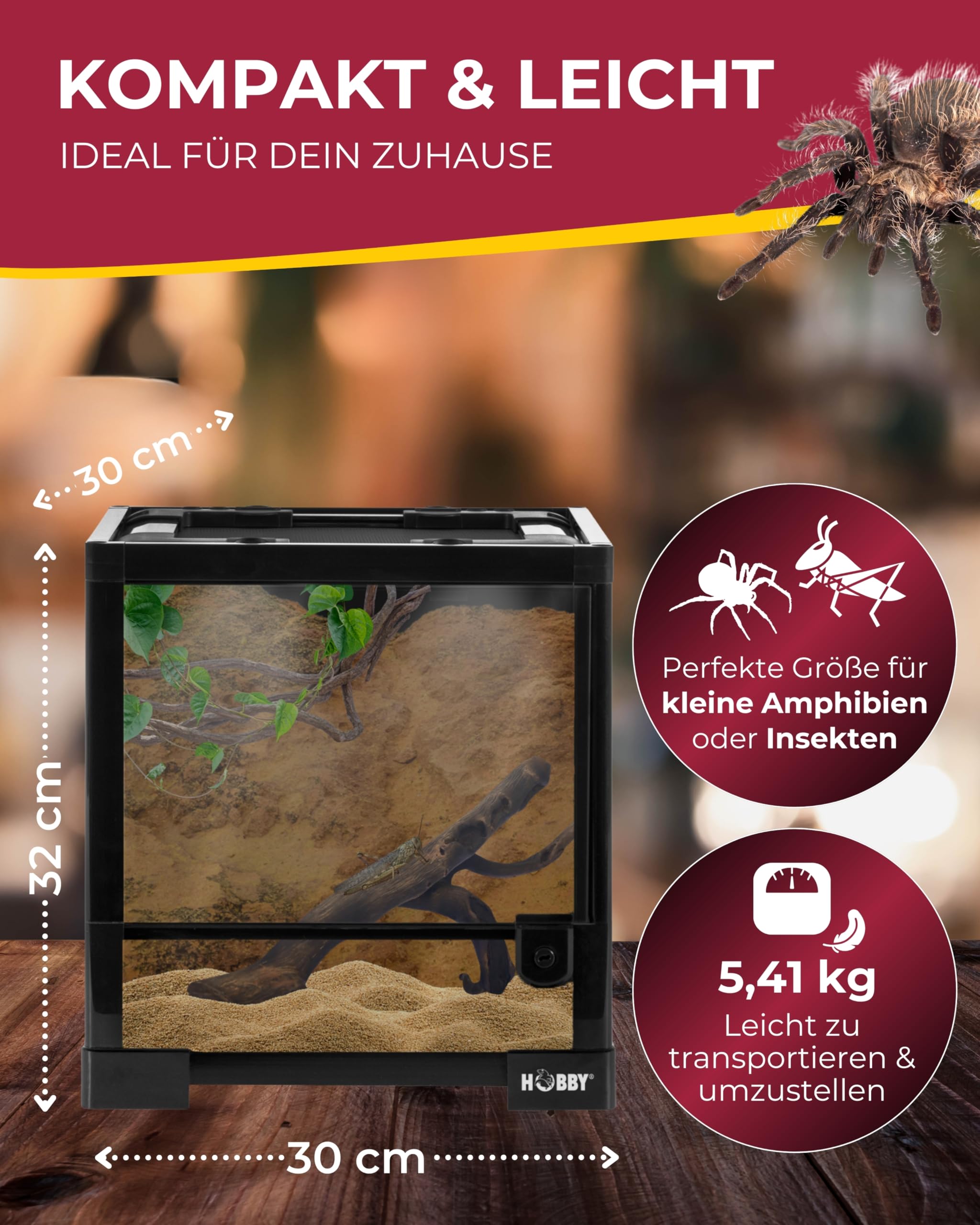 Hobby Fix und Easy Nano 1 Terrarium Schwarz wasserdicht